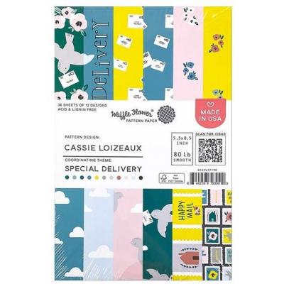 Waffle Flower Paper Pad Designpapier - Cassie Loizeaux - Special Delivery